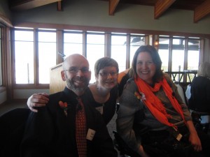 With Erika Dohrer-Smith at NMSS Upper Midwest Chapter's Little Black Dress Brunch, 3/2/13