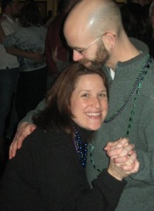 A picture of us slow dancing, but not of our first real dance (Remember? We were the only ones there when it happened).