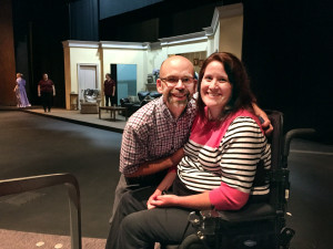 Dan and I celebrated our 10th anniversary at Central Michigan University's production of the Lewis Black play "One Slight Hitch."