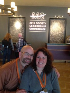 In the Omni Fort Worth Hotel lobby for the National MS Society Leadership Conference.